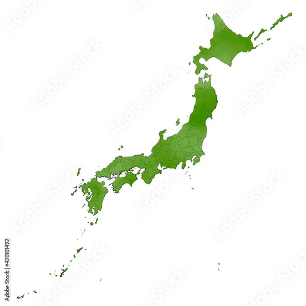 Obraz 和風な日本地図