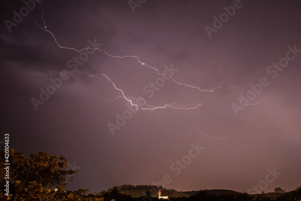 Obraz lightning in the sky