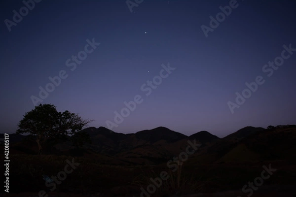 Obraz night sky and moon