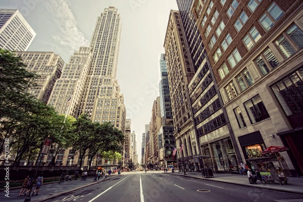 Obraz aleja w Nowym Jorku