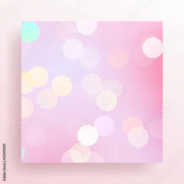 Fototapeta Abstract  bokeh glowing lights with gradient background.