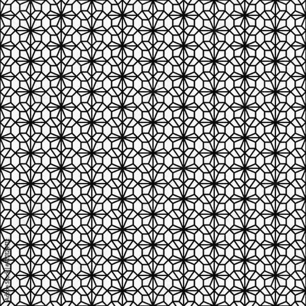 Obraz seamless vector geometric bicolor pattern