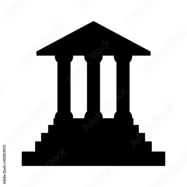 Obraz Ancient temple icon vector. Temple symbol