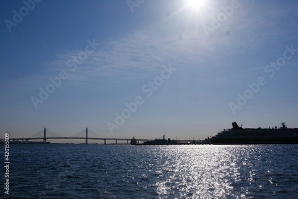 Obraz みなとみらいの朝焼け