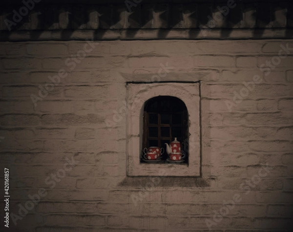 Fototapeta window in the wall