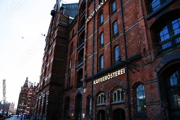 Fototapeta ハンブルグ倉庫街