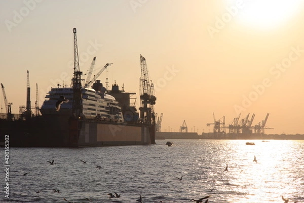 Fototapeta ハンブルグ港