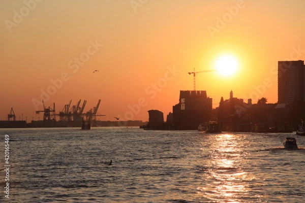 Fototapeta ハンブルグ港