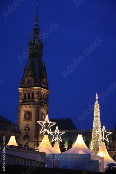 Fototapeta ハンブルグ　クリスマス