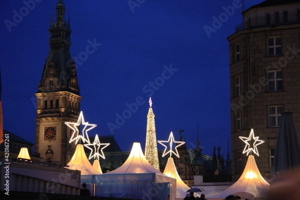 Fototapeta ハンブルグ　クリスマス