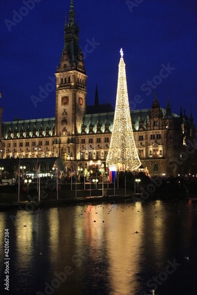 Fototapeta ハンブルグ　クリスマス