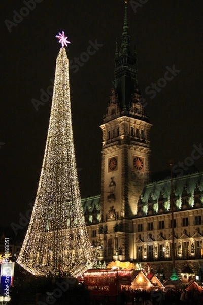 Fototapeta ハンブルグ　クリスマス