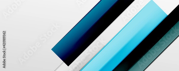 Fototapeta Multicolored lines background. Design template for business or technology presentations, internet posters or web brochure covers