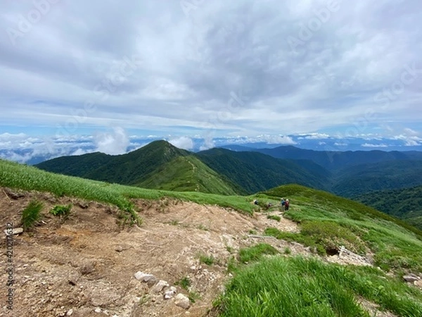 Obraz 山頂から見た世界