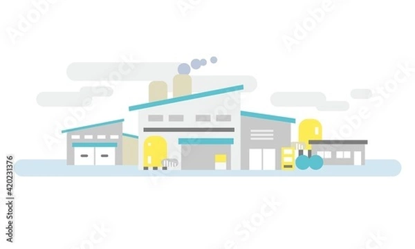 Obraz 工場風景・全景