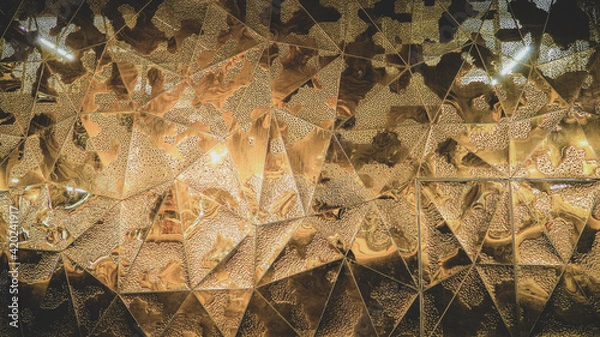 Obraz gold patterns background with lights
