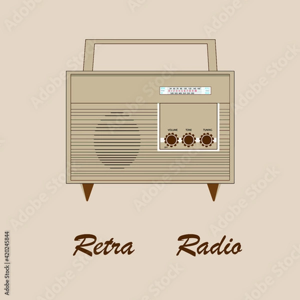 Obraz retro radio