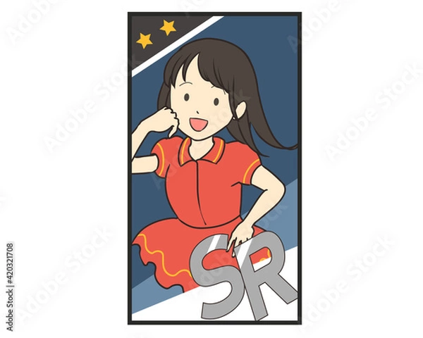 Obraz トレーディングカード　SR　アイドル系