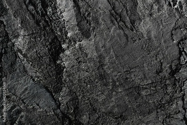 Obraz Dark stone or rock texture background high resolution