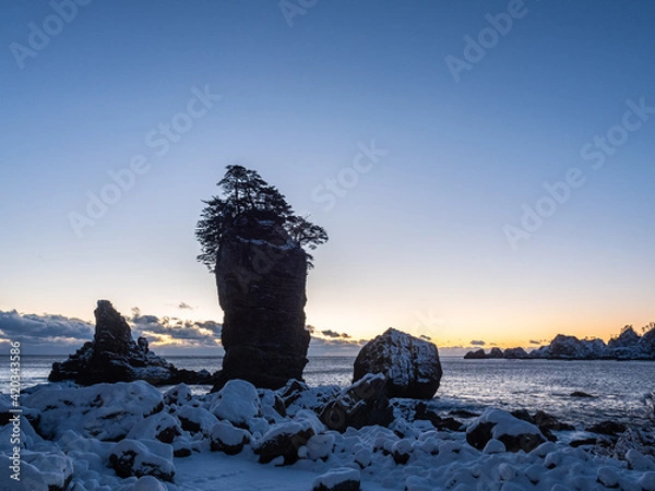 Obraz 冬の三王岩