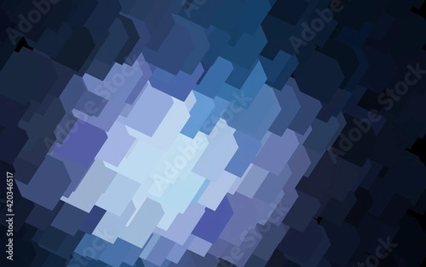 Fototapeta Dark Purple vector template with rhombus.