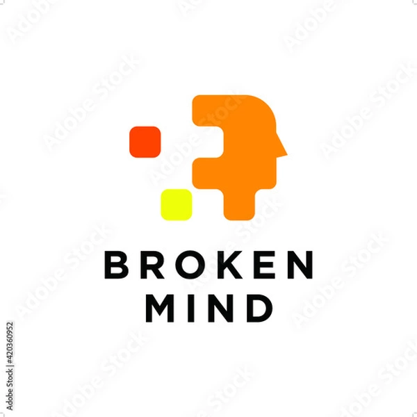 Obraz Human head logo template