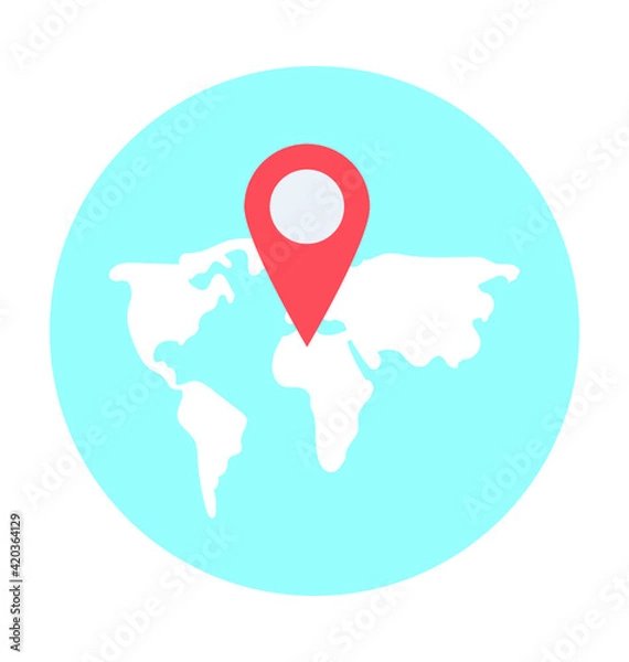 Obraz Map Location Vector Icon