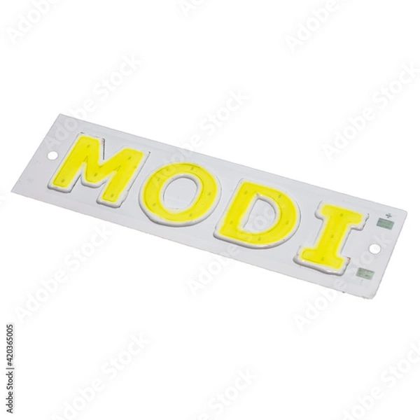 Fototapeta 3.7v LED COB LED Chip Isolated 