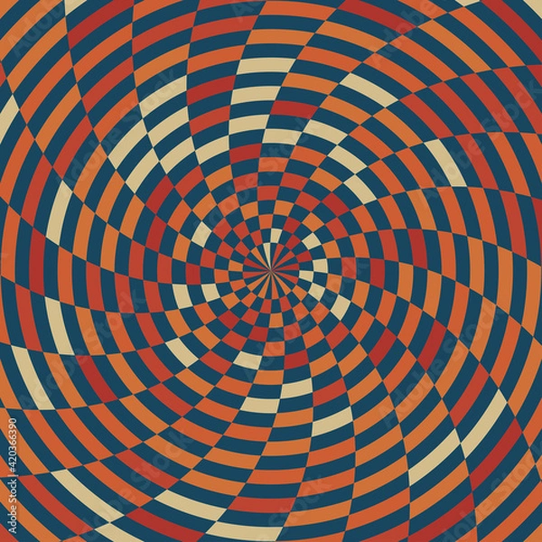 Obraz Abstract Colorful Rings Background Template, Sector Blocks