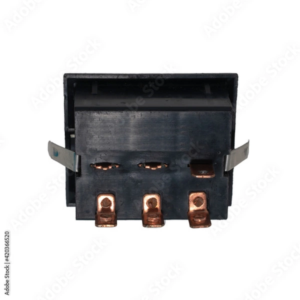 Obraz Black Heater Switch Isolated 