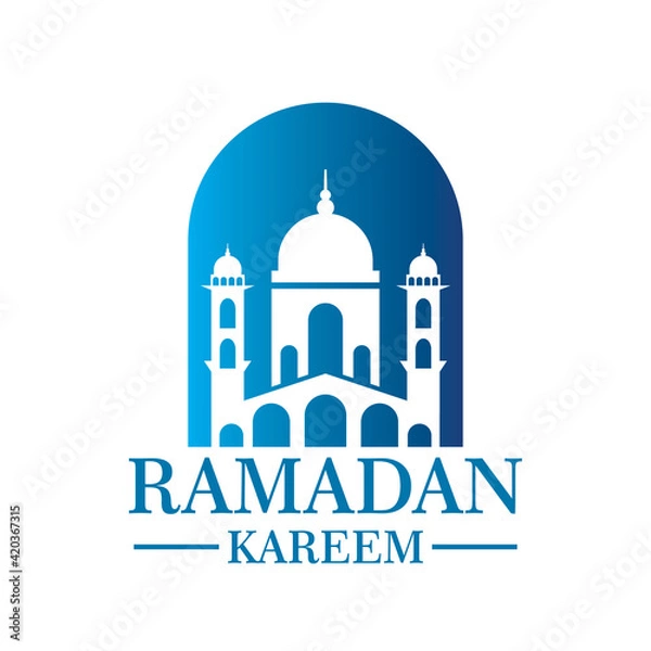 Obraz ramadan vector , mosque logo vector