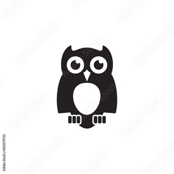 Obraz owl icon symbol sign vector
