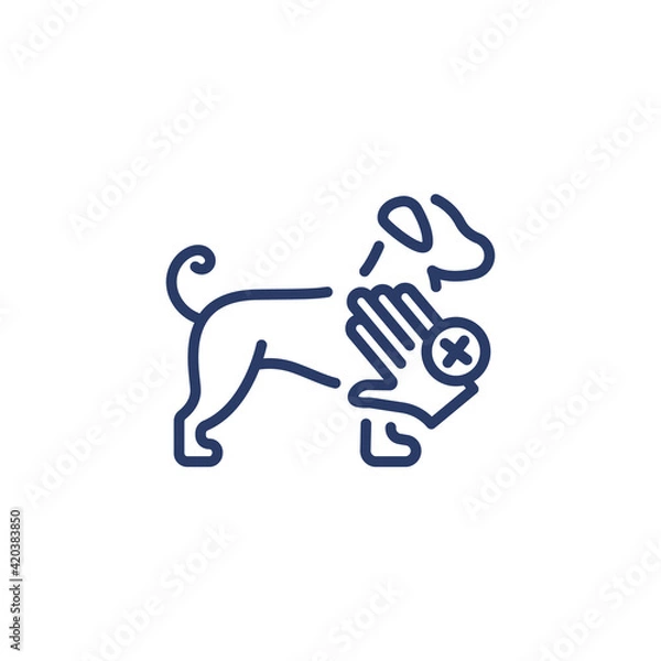 Fototapeta Animal Avoid icon in vector. Logotype