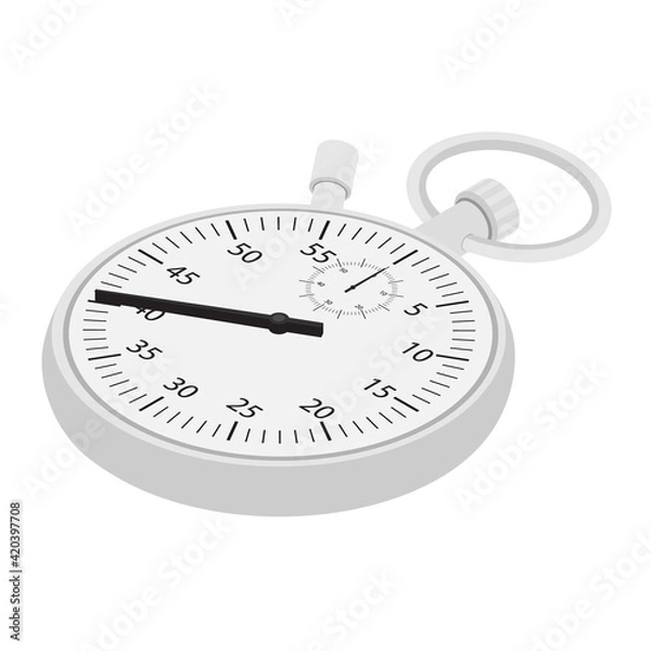 Fototapeta Stopwatch vector icon isometric view.