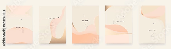 Obraz Contemporary abstract universal background templates. Minimalist aesthetic.