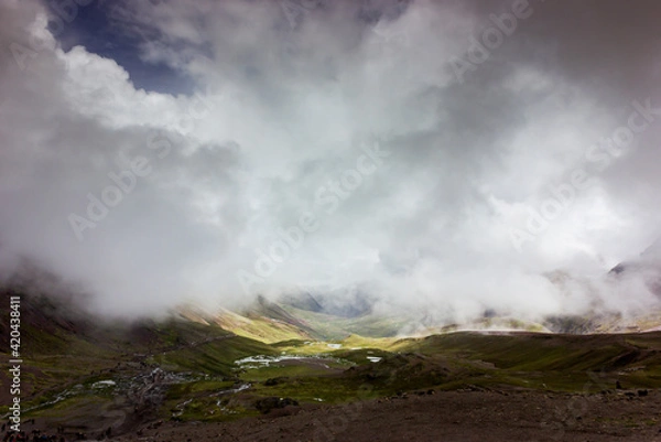 Obraz clouds over mountains