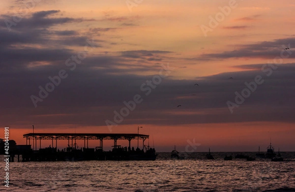 Obraz sunset on the beach