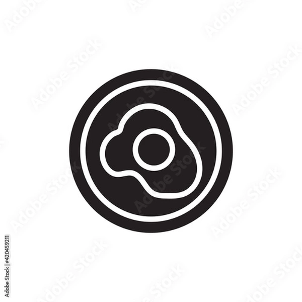 Fototapeta Easter Lunch icon in vector. Logotype