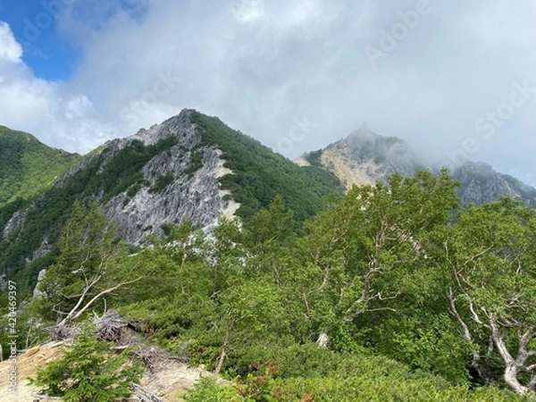 Obraz 山の上から見た景色