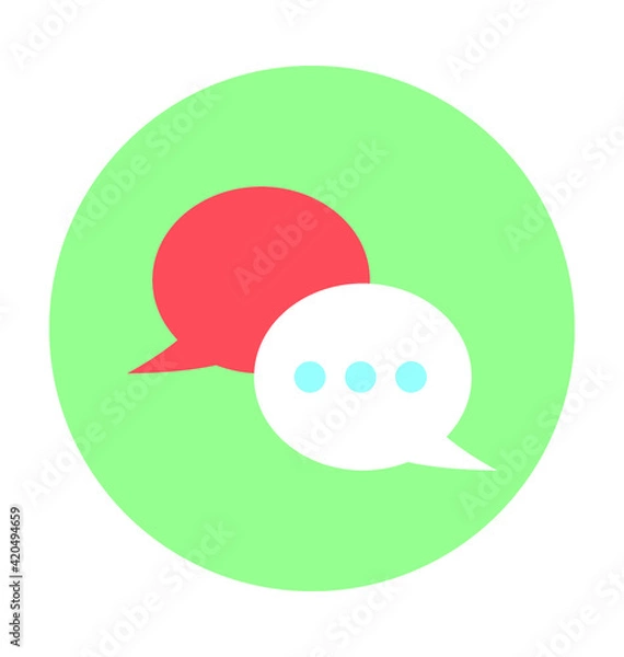 Fototapeta Chat Balloon Vector Icon