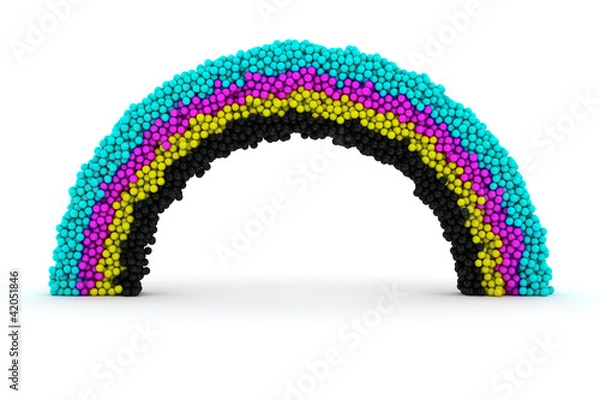 Fototapeta CMYK rainbow