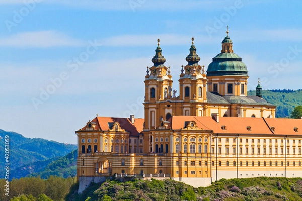 Obraz Melk - Famous Baroque Abbey (Stift Melk), Austria