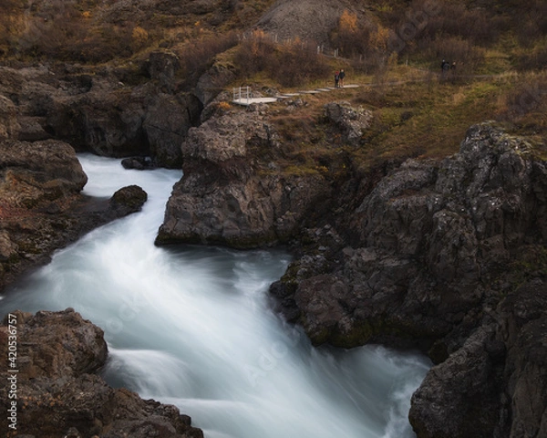 Obraz waterfall in autumn