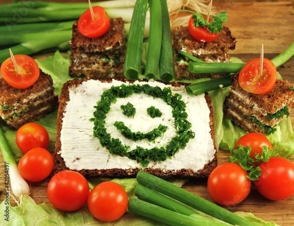Fototapeta zdrowa przerwa na lunch