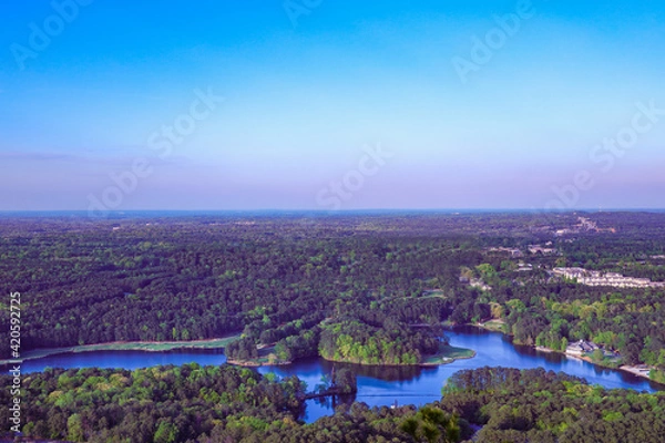 Obraz Panoramic Landscape With Lake