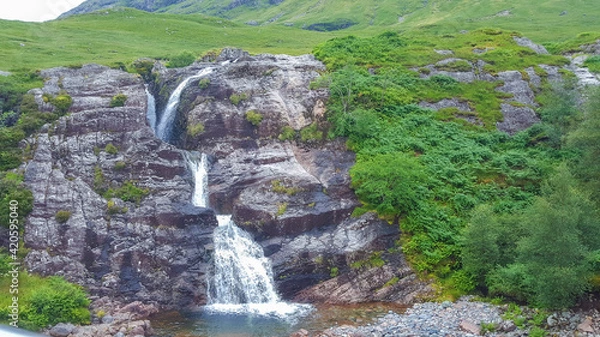 Obraz Rocky Waterfall In Scotland