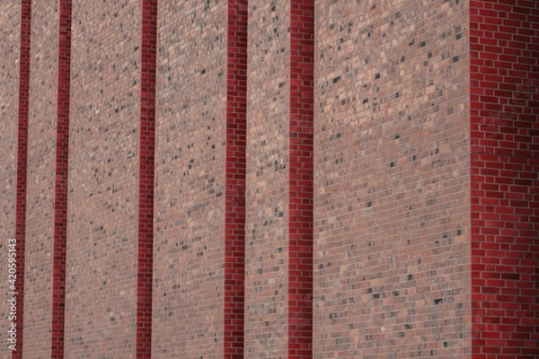 Obraz Mur z czerwonej cegły
