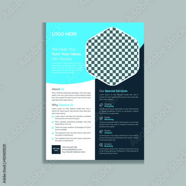 Obraz Modern design template for infographics 