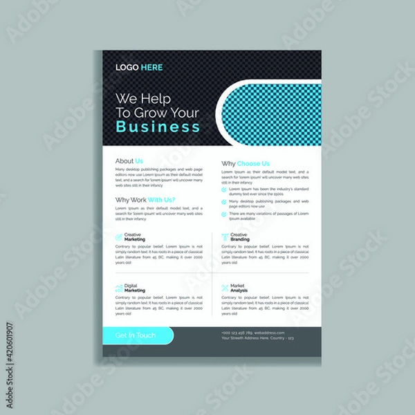 Obraz Modern and Creative Corporate Template Design