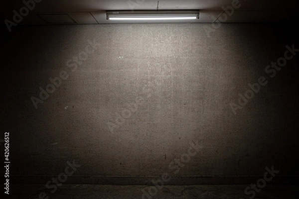 Obraz 壁と蛍光灯